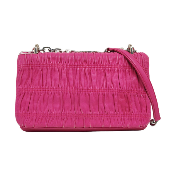 Quilted Lambskin Shoulder Bag Red