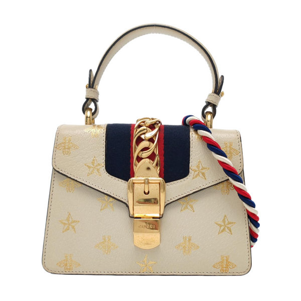Sylvie Mini Calfskin White
