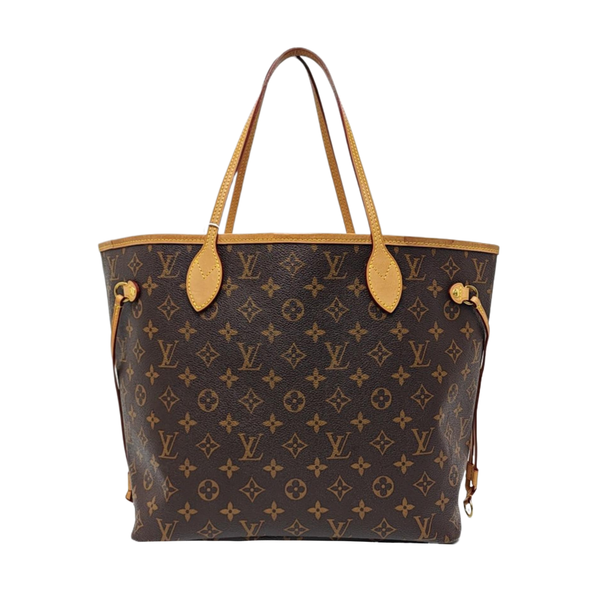 NEVERFULL MM Monogram Coated Canvas Brown