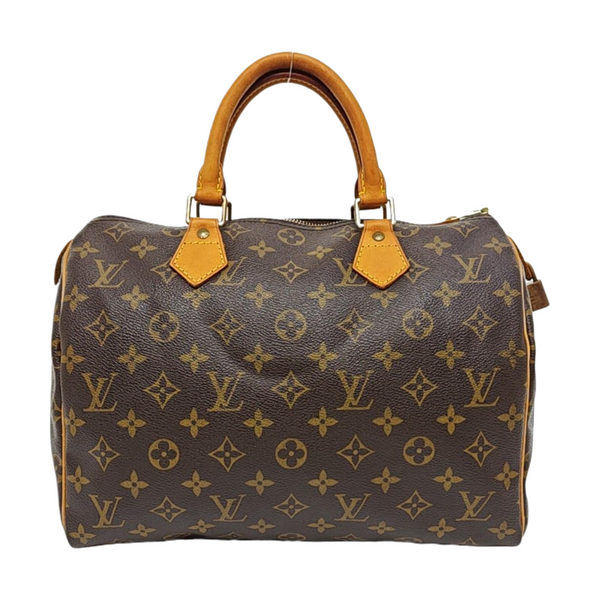 SPEEDY 30 Monogram Coated Canvas Brown