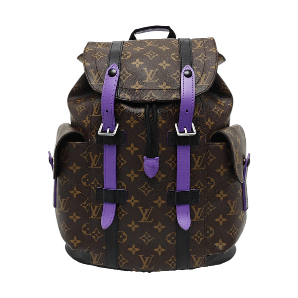 CHRISTOPHER PM Monogram Coated Canvas Brown