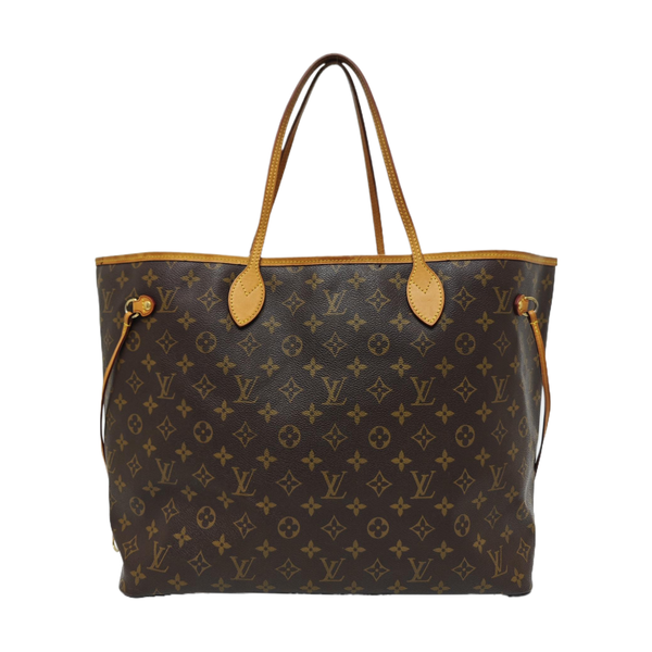 NEVERFULL GM Monogram Coated Canvas Brown