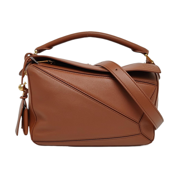 Featherlight Puzzle Small Lambskin Brown