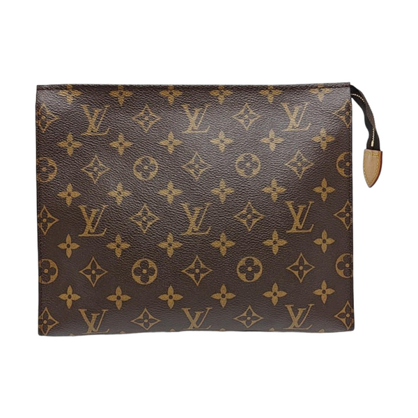 TOILET POCKET 26 Monogram Coated Canvas Brown