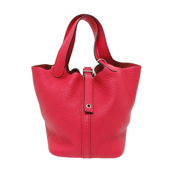 Authenticated pre-owned Picotin Lock 18 Clemence Pink - Bucket Bag at Looply