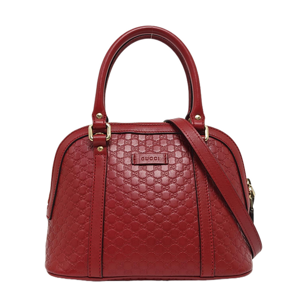 Microguccissima Monogram Calfskin Red