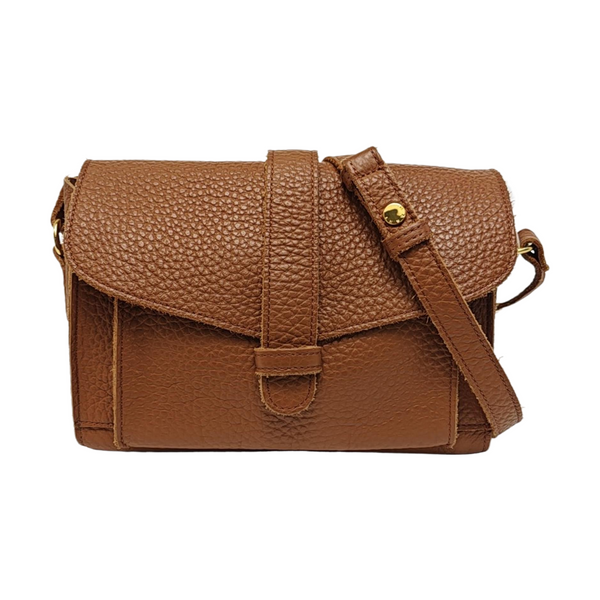 Calfskin Shoulder Bag Brown