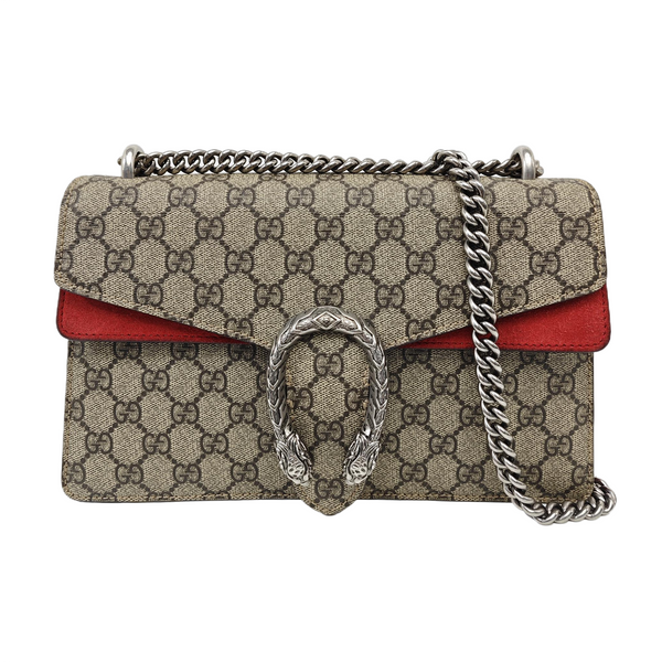 Dionysus Small Monogram Coated Canvas Black