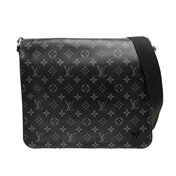 DISTRICT MM Monogram Coated Canvas Black