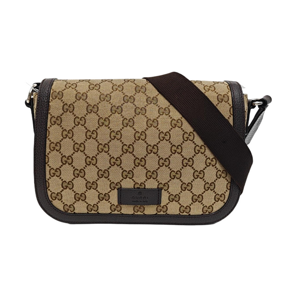 Monogram Canvas Crossbody Bag Brown