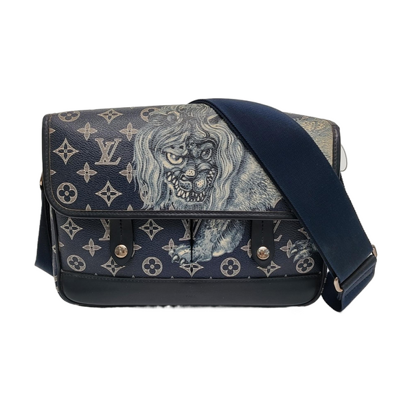SAVANE PM Monogram Coated Canvas Blue