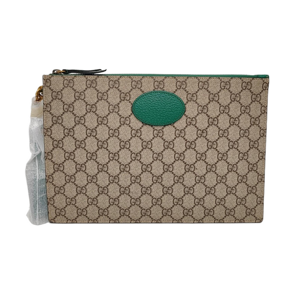 GG Supreme Monogram Coated Canvas Black