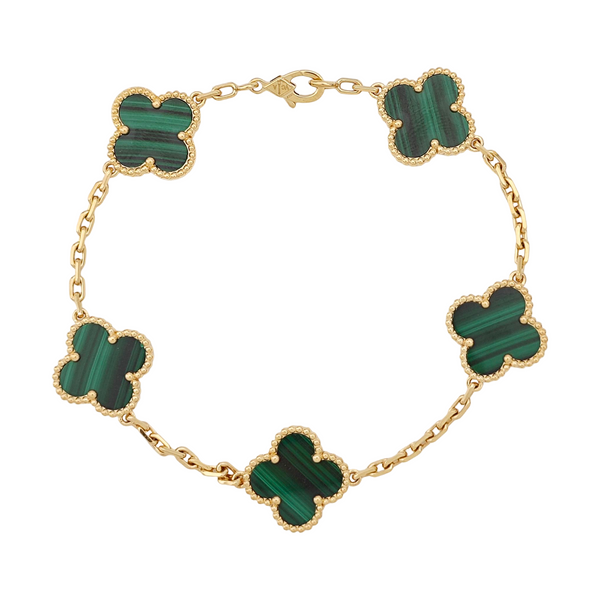 Vintage Alhambra 18k Gold Bracelet