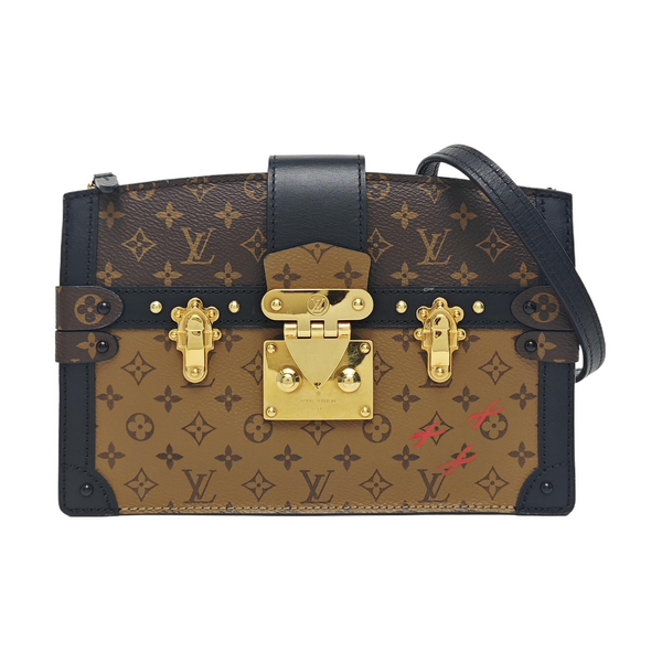 TRUNK Monogram Coated Canvas Brown