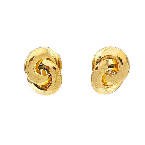 Metal Gold Clip On Earrings