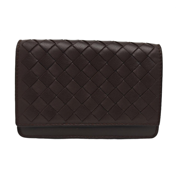 Lambskin Card Holder Brown