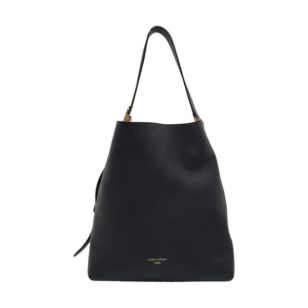 LOW KEY HOBO MM Monogram Calfskin Black