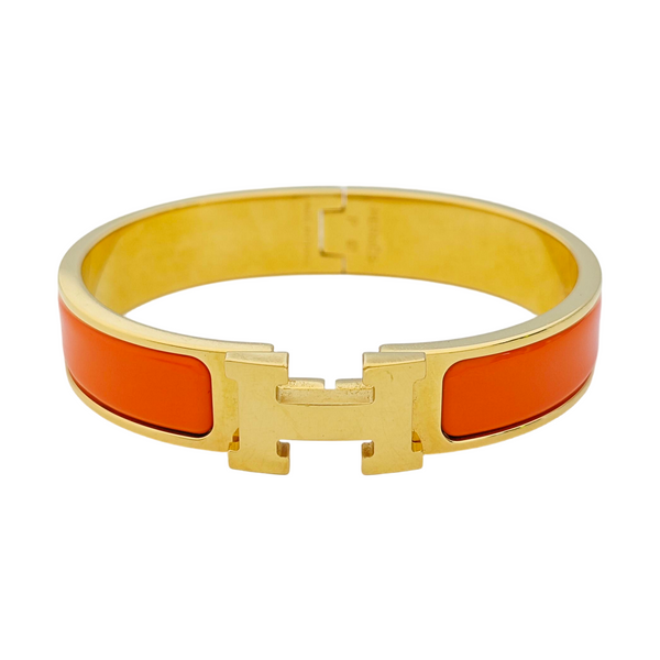 Clic H Metal Gold Bangle