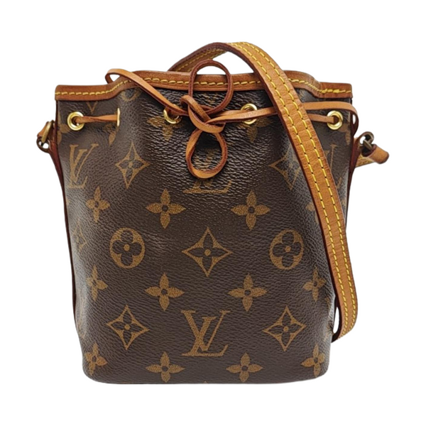 NÉONOÉ Nano Monogram Coated Canvas Brown