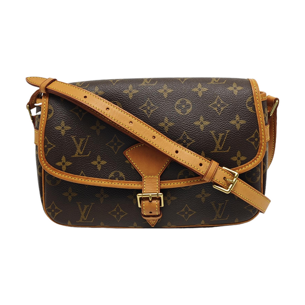 SOLOGNE PM Monogram Coated Canvas Brown
