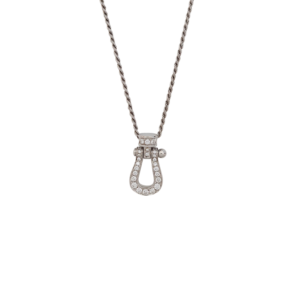 Force 10 18k White Gold Silver Necklace