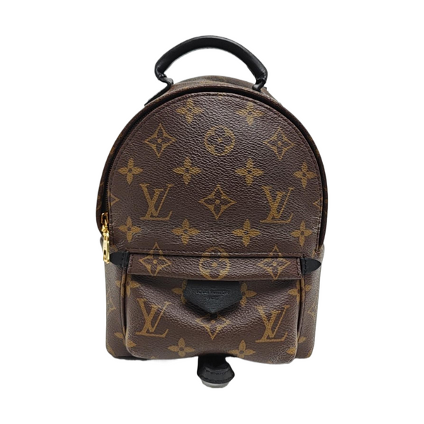 PALM SPRINGS Mini Monogram Coated Canvas Brown