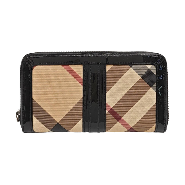 Coated Canvas Wallet Beige