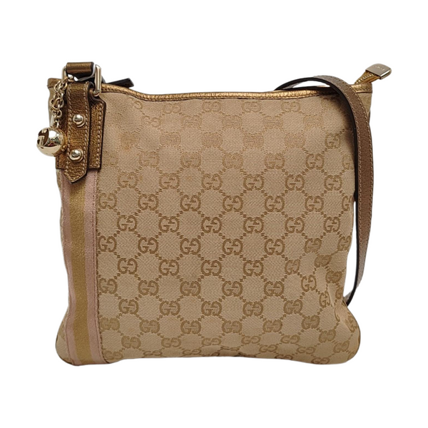 Monogram Canvas Tote Bag Beige