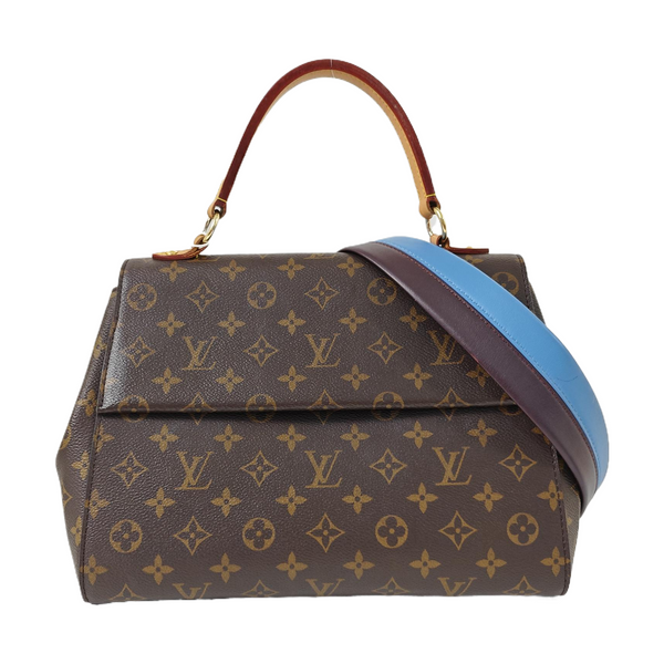 CLUNY MM Monogram Coated Canvas Brown