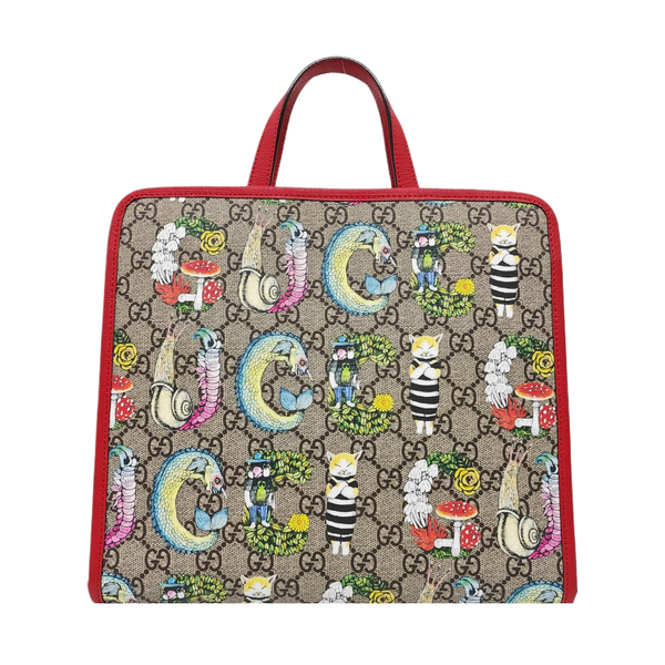 Children’s GG Bucket Monogram Coated Canvas Beige