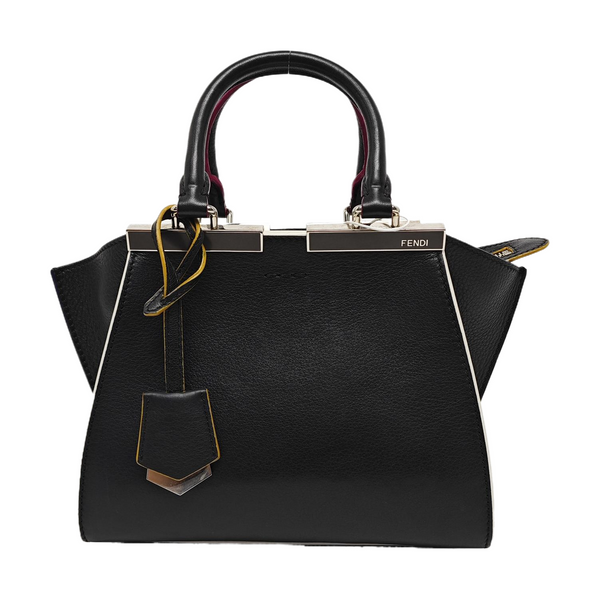 Authenticated pre-owned 3Jours Calfskin Black - Top Handle Bag at Looply
