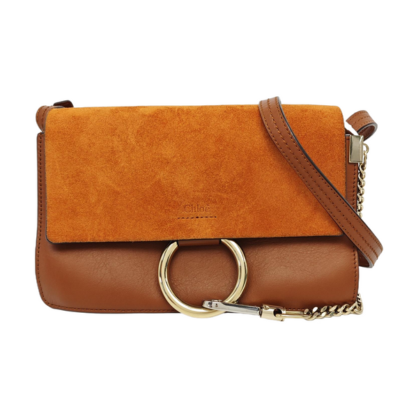 Faye Small Calfskin Brown