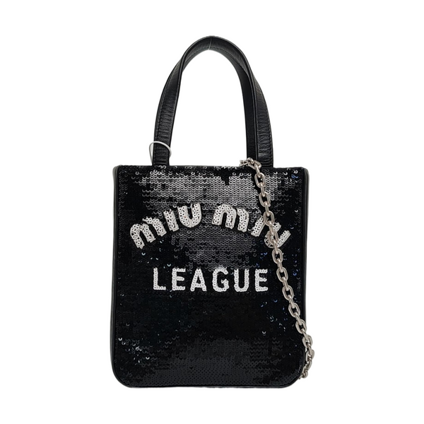 Sequins Tote Bag Black
