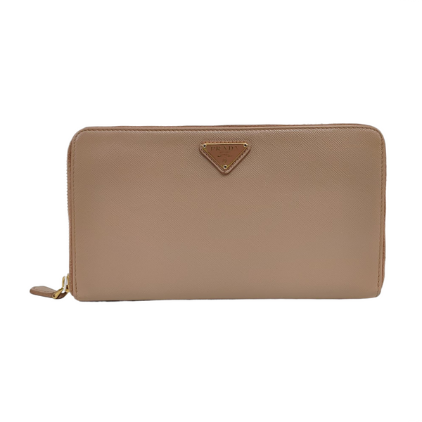 Saffiano Calfskin Wallet Beige