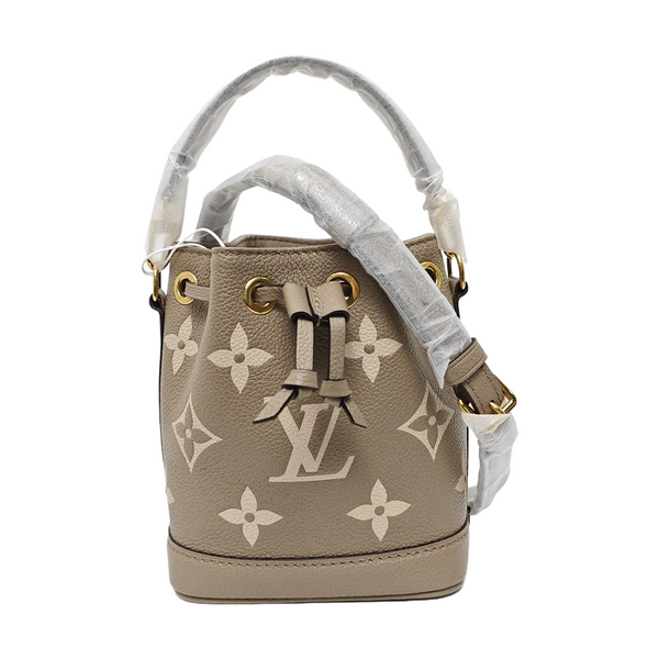 NOÉ Nano Monogram Calfskin Gray