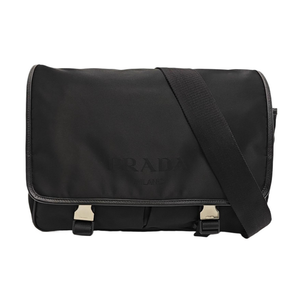 Nylon Shoulder Bag Black