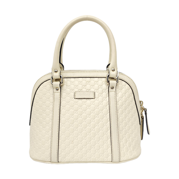Microguccissima Monogram Calfskin Beige