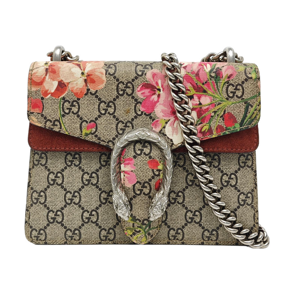 Dionysus Mini Monogram Coated Canvas Beige