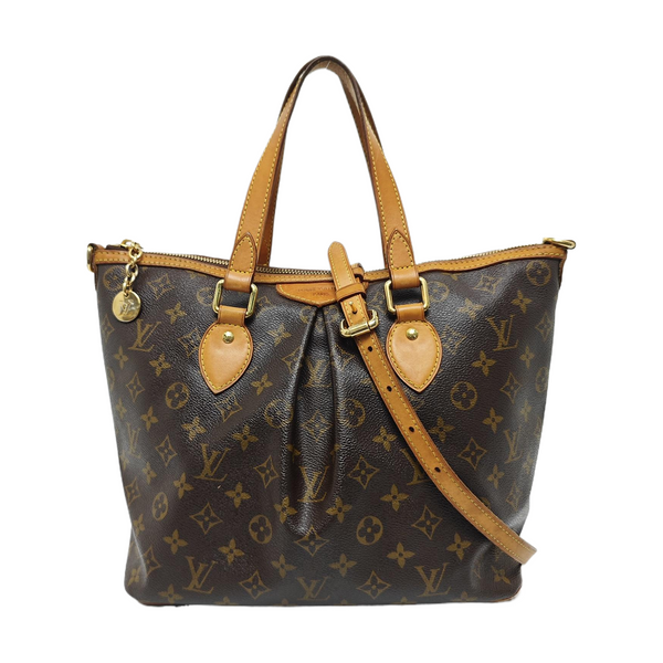 PALERMO PM Monogram Coated Canvas Brown