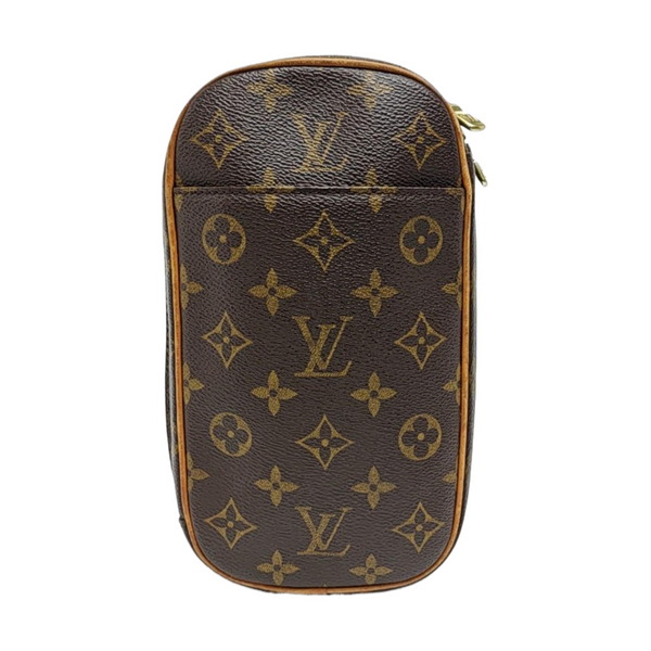 GANGE Monogram Coated Canvas Brown