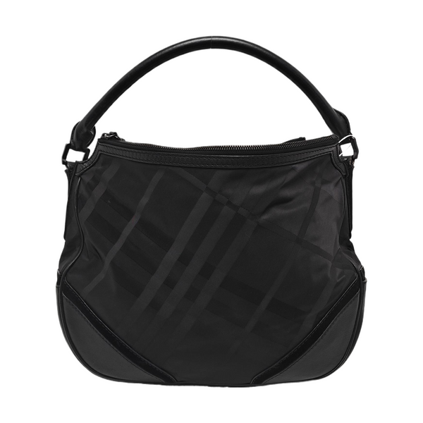 Nylon Top Handle Bag Black