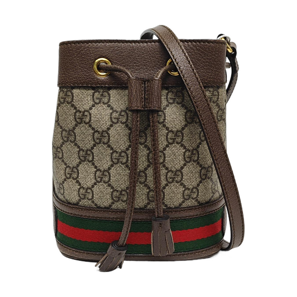 Ophidia Mini Monogram Coated Canvas Beige