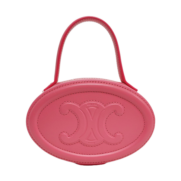 Authenticated pre-owned TRIOMPHE Calfskin Pink - Top Handle Bag at Looply