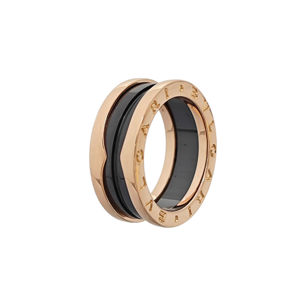 B.ZERO1 18k Rose Gold Ring EU 52