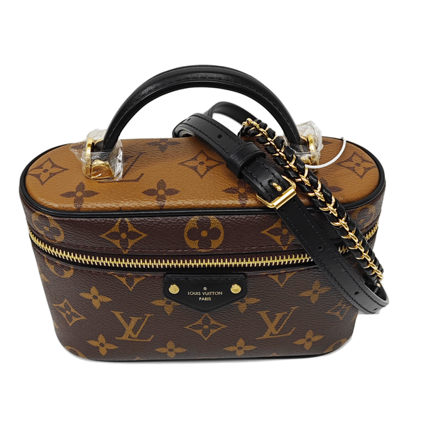 Vanity Chain Pouch Monogram Coated Canvas Brown