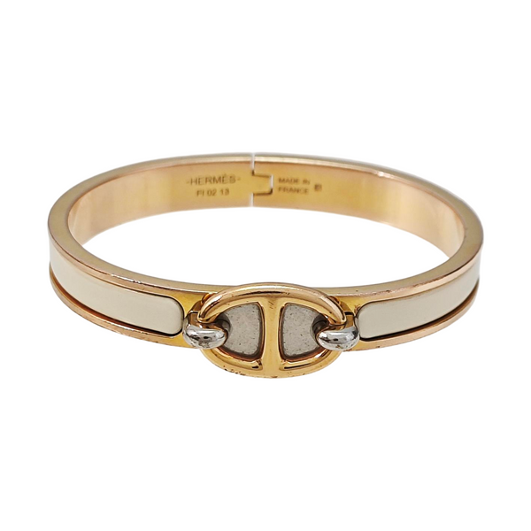 Metal White Bangle