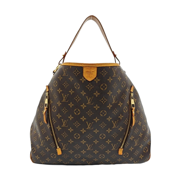 Monogram Coated Canvas Tote Bag Brown