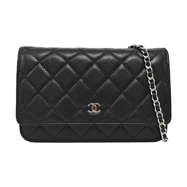 WOC Quilted Grained Calfskin Black