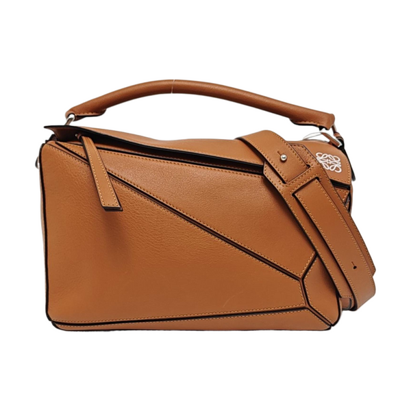 Puzzle Medium Calfskin Brown