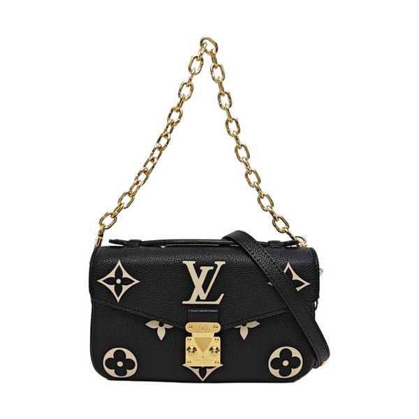 MÉTIS EAST WEST Monogram Calfskin Black